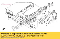 bolt, rr. Fork pivo van Honda, met onderdeel nummer 52101MM4000, bestel je hier online: