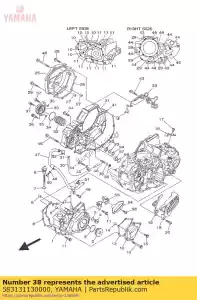 yamaha 583131130000 assento, verificar bola - Lado inferior