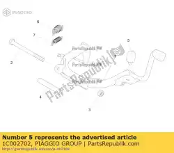 Ici, vous pouvez commander le tampon auprès de Piaggio Group , avec le numéro de pièce 1C002702: