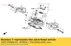 Aqui você pode pedir o tampa, válvula de palheta em Honda , com o número da peça 18612MBB630: