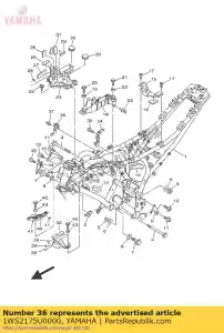 yamaha 1WS2175U0000 bracket 2 - Bottom side