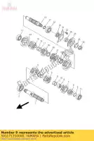 5JG171210000, Yamaha, engranaje, segundo piñón yamaha yz yzf 426, Nuevo