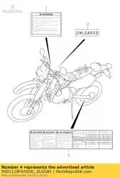 handleiding, eigenaar s van Suzuki, met onderdeel nummer 9901129F64SDE, bestel je hier online: