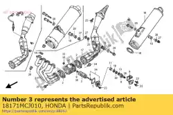 klep, ex. Van Honda, met onderdeel nummer 18171MCJ010, bestel je hier online: