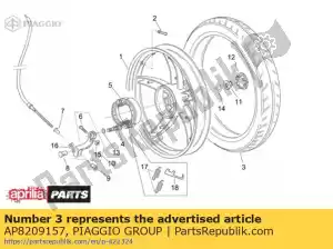 Piaggio Group AP8209157 rear tyre .90/80-16 - Bottom side