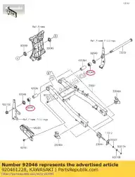 Here you can order the bearing-needle from Kawasaki, with part number 920461228: