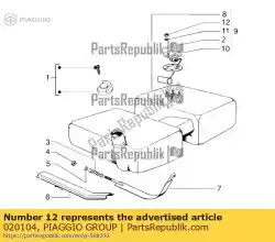 Here you can order the nut from Piaggio Group, with part number 020104: