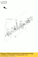 130340014, Kawasaki, lager-big end kx250t6f kawasaki kx 250 2004 2005 2006 2007 2008 2009, Nieuw