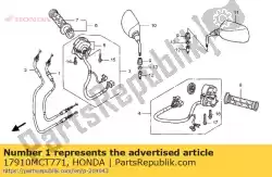 Aquí puede pedir cable comp. A, acelerador de Honda , con el número de pieza 17910MCT771: