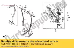 Here you can order the no description available at the moment from Honda, with part number 45126ML4003: