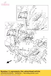 Here you can order the graphic 3 from Yamaha, with part number 2MSF83930000: