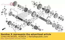tandwiel, secundaire as derde (30t) van Honda, met onderdeel nummer 23461MCWD00, bestel je hier online: