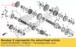 honda 23461MCWD00 ko?o z?bate, wa?ek po?redni trzeci (30t) - Dół