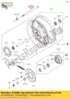 410680040, Kawasaki, As, rr kawasaki zx10r ninja d e f  zx 10r klz1000 versys 1000 se s , Nieuw