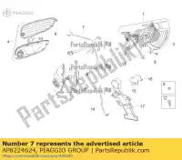 AP8224624, Piaggio Group, Wi?zka przewodów tylnych ?wiate?. aprilia  sr zd4kla00 zd4vfb00, zd4vfd00, zd4vfu00, zd4vfj, zd4vz000 50 2004 2005 2006 2007 2008 2009 2010 2011 2012 2013 2014 2016 2017 2018 2019 2020 2021 2022, Nowy