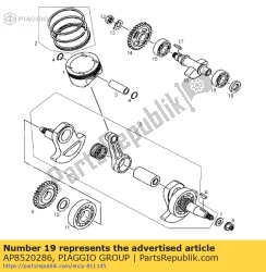 Aprilia AP8520286, Oliekeerring d25x40x3, OEM: Aprilia AP8520286