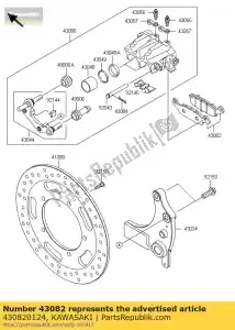 kawasaki 430820124 pad-assy-rem vn1700dcf - Onderkant