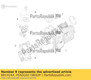 Piaggio Group B014244 p?ytka rozrz?du wtryskiwacza - Dół