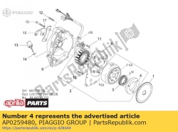 Aprilia AP0259480, Sprag koppelingshuis, OEM: Aprilia AP0259480