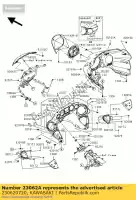 230620720, Kawasaki, support-comp, capot vn1700bbf kawasaki vn vulcan 1700 2009 2010 2011 2012 2013 2014 2015 2016, Nouveau