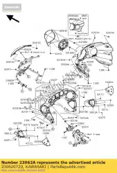 Qui puoi ordinare bracket-comp, cowling vn1700bbf da Kawasaki , con numero parte 230620720: