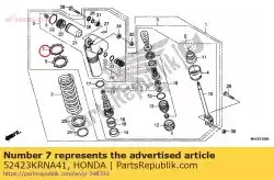 Here you can order the nut, adjuster from Honda, with part number 52423KRNA41: