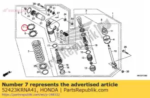 honda 52423KRNA41 nut, adjuster - Bottom side