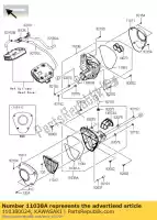 110380024, Kawasaki, filtro de aire de caja, lh vn1700 kawasaki vn vulcan 1700 2009 2010 2011 2012 2013 2014 2015 2016, Nuevo