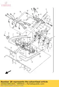 yamaha 20S823861000 verlenging, kabelboom - Onderkant