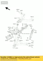 210831075, Kawasaki, arm,fr,rh kawasaki klf300 4x4 300 , New