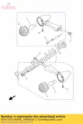 Aqui você pode pedir o parafuso em Yamaha , com o número da peça 9E4770374600: