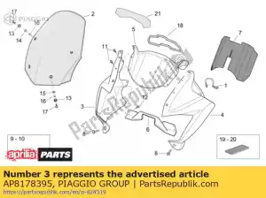 Piaggio Group AP8178395 parabrezza rh. blu - Il fondo