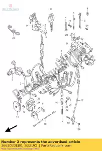 suzuki 3662033EB0 arnés, wrng, # 2 - Lado inferior