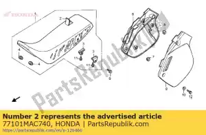 Honda 77101MAC740 cuero comp, asiento - Lado inferior