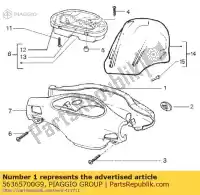 56365700G9, Piaggio Group, Pokrowiec na kierownic? gilera runner 50 125 180 1998, Nowy