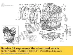 Aquí puede pedir anillo de junta de Piaggio Group , con el número de pieza GU90706282: