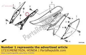 Honda 17231MENE70ZA capa, r. caixa do purificador de ar - Lado inferior