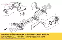 33600MZ8K02, Honda, winker assy., r. rr. (sta honda vt vtc vtdc 600 750, Nowy