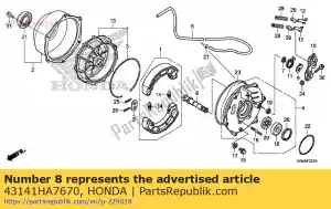 Honda 43141HA7670 cam, rr. freno - Il fondo