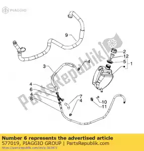 Piaggio Group 577019 union - Bottom side