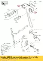 120460001, Kawasaki, sprocket,camshaft,32t klx300-b kawasaki  d klx 125 250 300 1993 1994 1995 1996 1997 1998 1999 2000 2001 2002 2003 2009 2010 2011 2012 2013 2014 2015 2016 2017 2018 2019 2020 2021, New