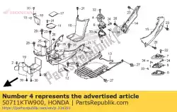 Ici, vous pouvez commander le caoutchouc, r. étape passager auprès de Honda , avec le numéro de pièce 50711KTW900: