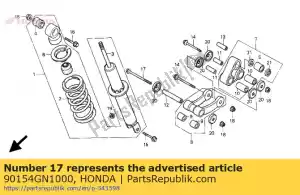 Honda 90154GN1000 parafuso, flange, 10x98 - Lado inferior