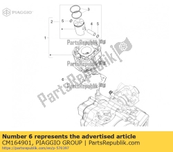 Aprilia CM164901, Pakking v/fe 0,3, OEM: Aprilia CM164901