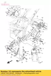 Here you can order the footrest from Yamaha, with part number 1WDF74510000: