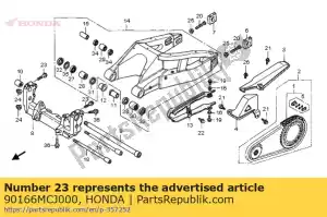 Honda 90166MCJ000 perno, brida, 8x50 - Lado inferior