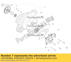 Aprilia 1A018484, Ingranaggio condotto pompa h2o apr rs 660 21, OEM: Aprilia 1A018484