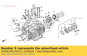 honda 90082MG3003 parafuso, flange, 8x70 - Lado inferior