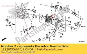 honda 19226MEA670 guarnizione, coperchio pompa acqua - Il fondo