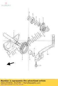 suzuki 2621243E00 primavera, chute a equipe - Lado inferior